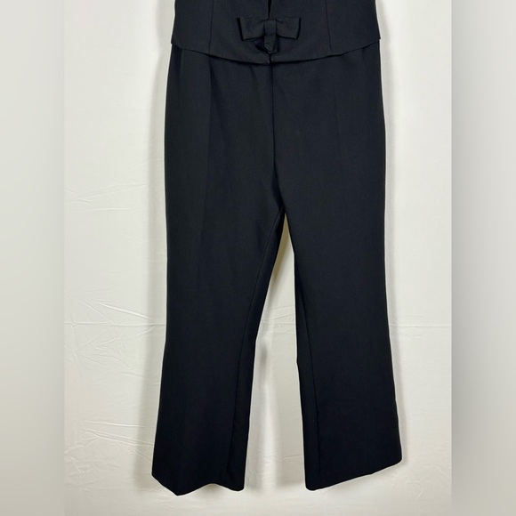 Zara Black Bow Cut Out Jumpsuit- Medium - Picture 5 of 9